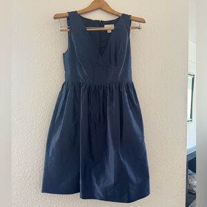 Blue J. Crew Silk Party Dress